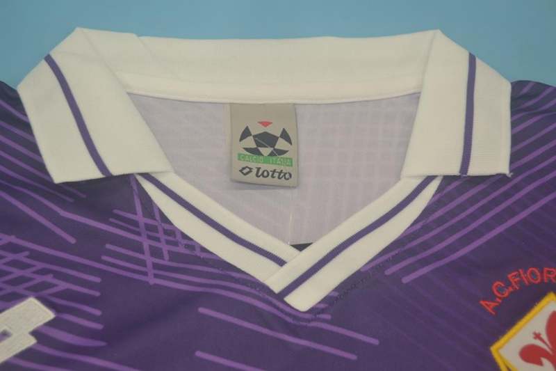 AAA(Thailand) Fiorentina 1991/92 Home Retro Soccer Jersey