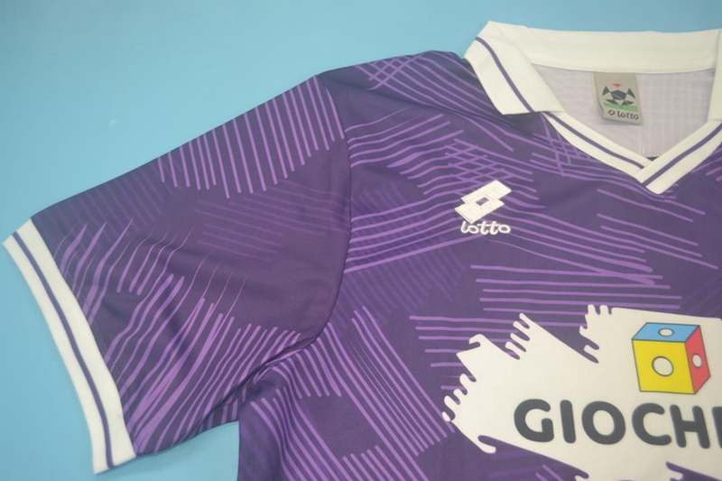 AAA(Thailand) Fiorentina 1991/92 Home Retro Soccer Jersey