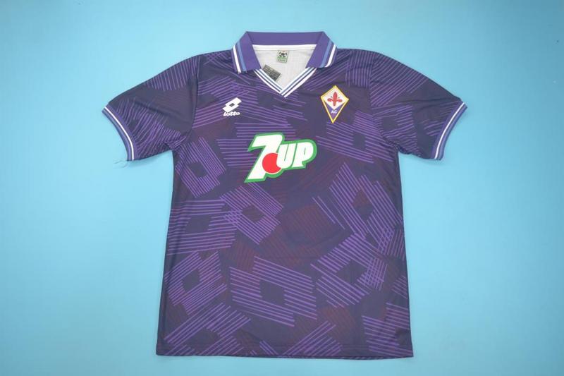 AAA(Thailand) Fiorentina 1992/93 Home Retro Soccer Jersey