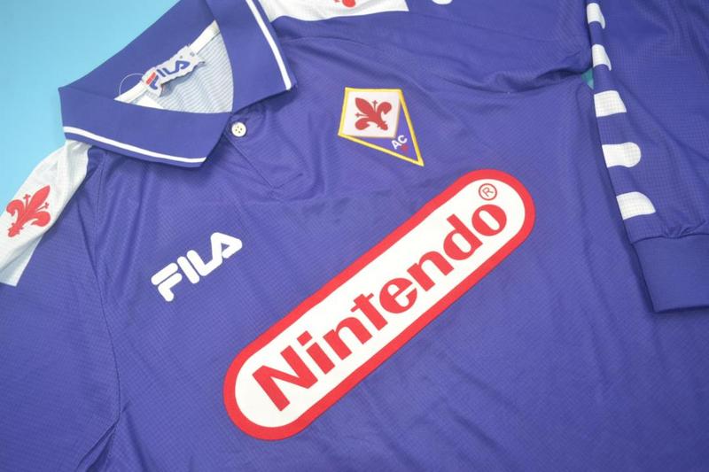 AAA(Thailand) Fiorentina 1998/99 Home Retro Soccer Jersey(L/S)