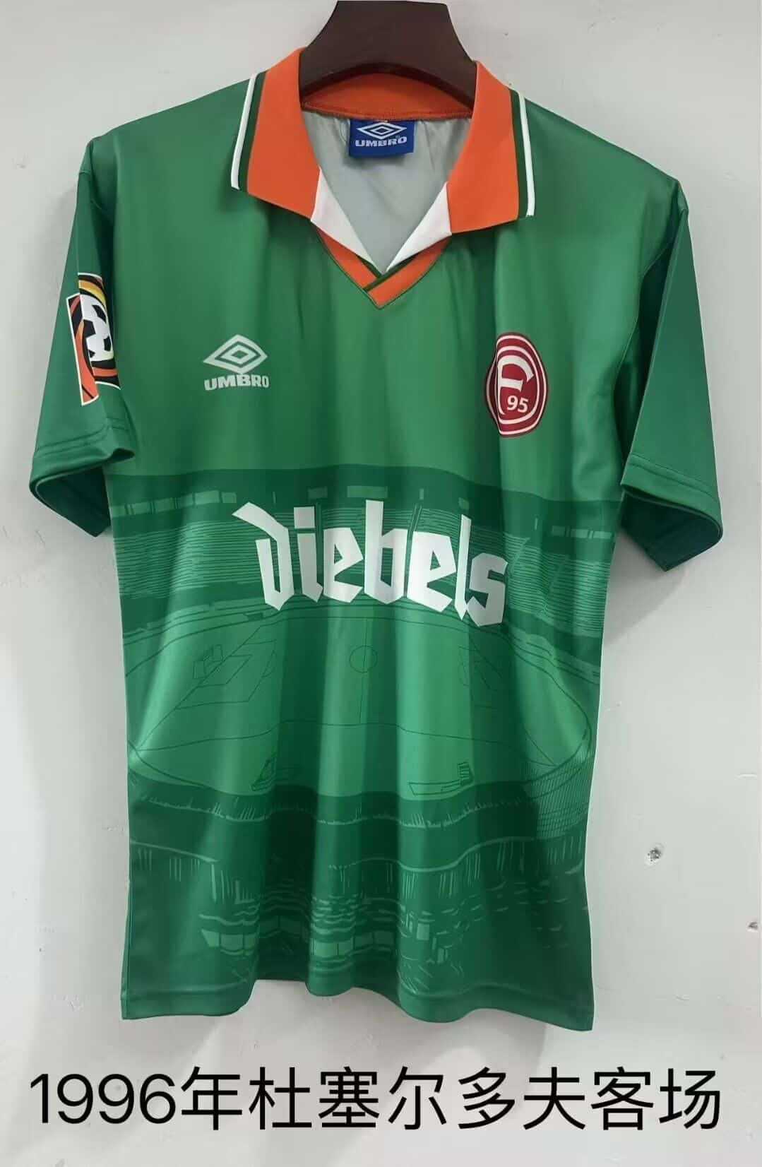 AAA(Thailand) Fortuna Dusseldorf 1995/97 Away Retro Soccer Jersey AAA(Thailand) Fortuna Dusseldorf 1995/97 Away Retro Soccer Jersey