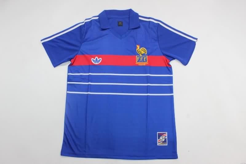 AAA(Thailand) France 1984 Home Retro Soccer Jersey