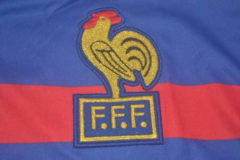 AAA(Thailand) France 1984 Home Retro Soccer Jersey(L/S)