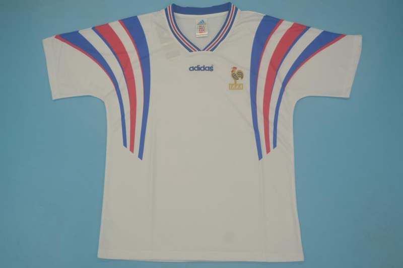 AAA(Thailand) France 1996 Away Retro Soccer Jersey