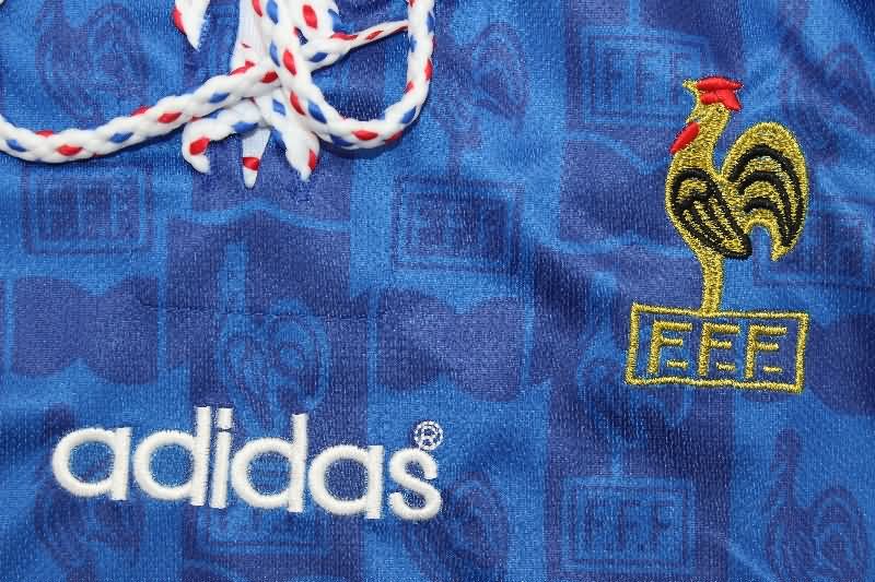 AAA(Thailand) France 1996 Home Retro Soccer Jersey