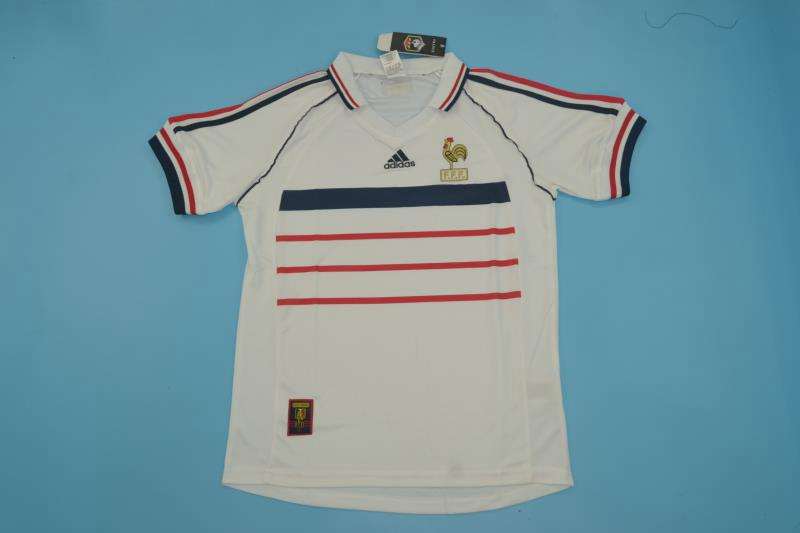 AAA(Thailand) France 1998 Away Retro Soccer Jersey