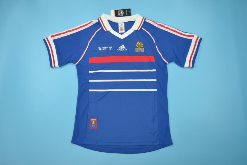 AAA(Thailand) France 1998 Home Retro Soccer Jersey