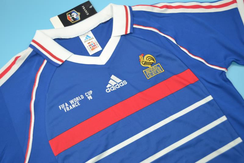 AAA(Thailand) France 1998 Home Retro Soccer Jersey