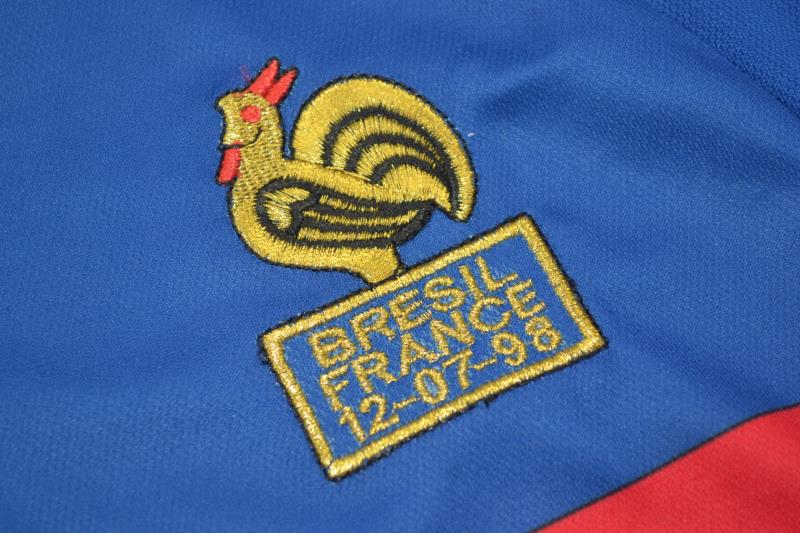 AAA(Thailand) France 1998 Home Retro Soccer Jersey