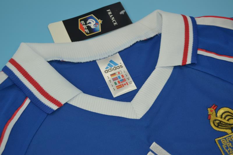 AAA(Thailand) France 1998 Home Retro Soccer Jersey