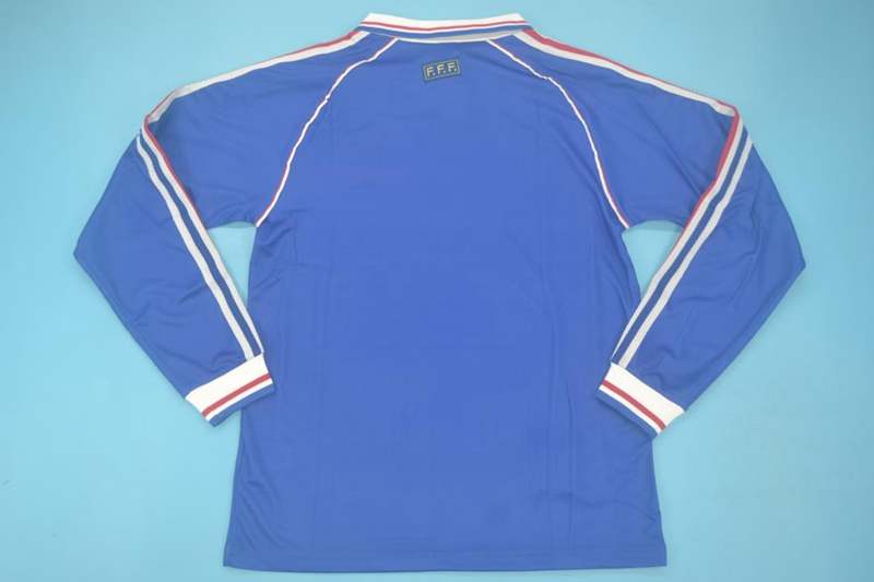 AAA(Thailand) France 1998 Home Retro Soccer Jersey(L/S)