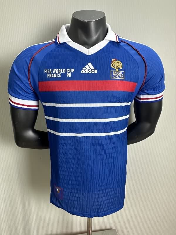 AAA(Thailand) France 1998 Home Retro Soccer Jersey (Player) AAA(Thailand) France 1998 Home Retro Soccer Jersey (Player)