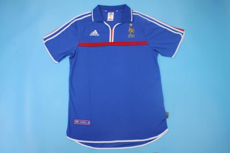 AAA(Thailand) France 2000 Home Retro Soccer Jersey