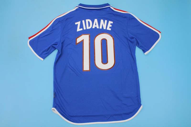 AAA(Thailand) France 2000 Home Retro Soccer Jersey