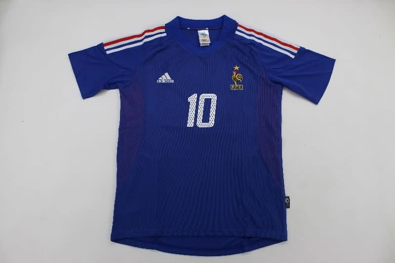 AAA(Thailand) France 2002 Home Retro Soccer Jersey