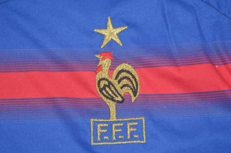 AAA(Thailand) France 2004 Home Retro Soccer Jersey