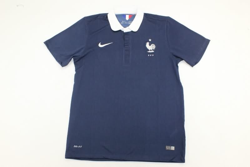 AAA(Thailand) France 2014 Home Retro Soccer Jersey