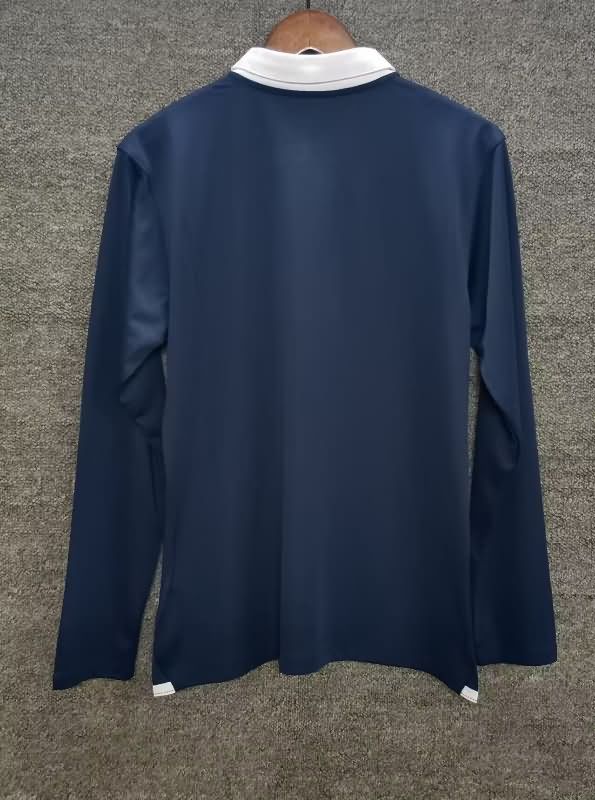 AAA(Thailand) France 2014 Home Retro Long Sleeve Soccer Jersey