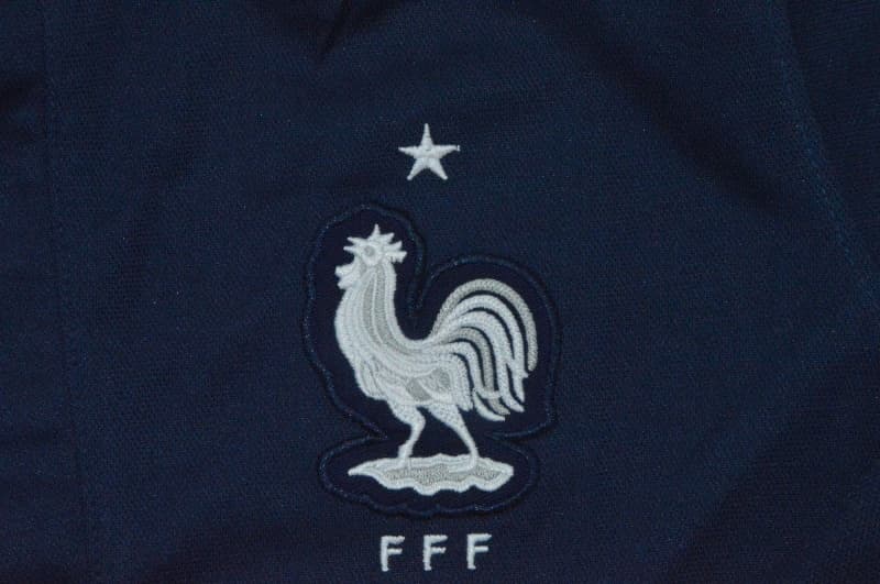 AAA(Thailand) France 2014 Home Retro Long Sleeve Soccer Jersey