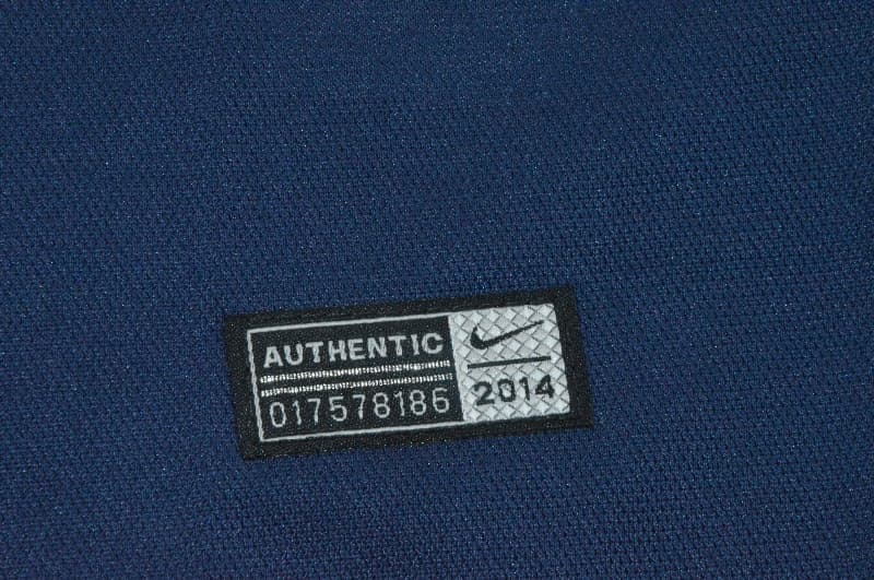 AAA(Thailand) France 2014 Home Retro Long Sleeve Soccer Jersey