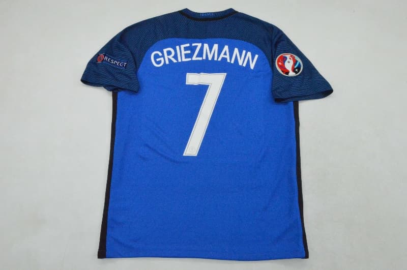 AAA(Thailand) France 2016 Home Retro Soccer Jersey