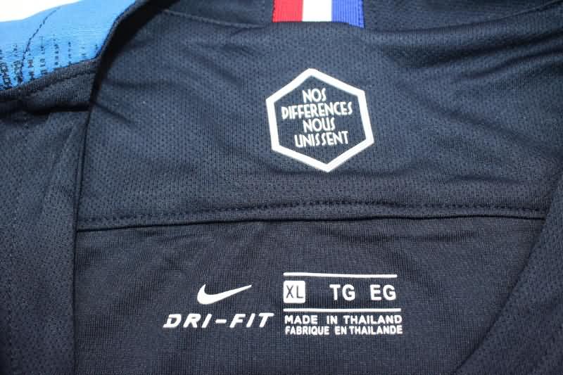 AAA(Thailand) France 2018 Home Long Sleeve Retro Soccer Jersey