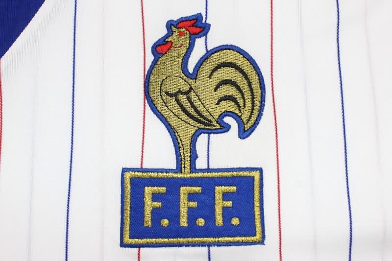 AAA(Thailand) France 1980/82 Away Long Sleeve Retro Soccer Jersey