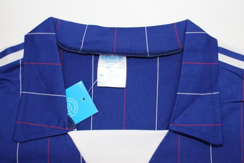 AAA(Thailand) France 1980/82 Home Long Sleeve Retro Soccer Jersey