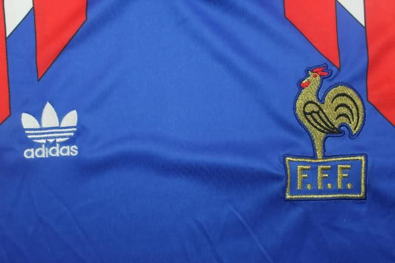 AAA(Thailand) France 1990/92 Home Retro Soccer Jersey