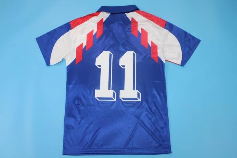 AAA(Thailand) France 1990/92 Home Retro Soccer Jersey