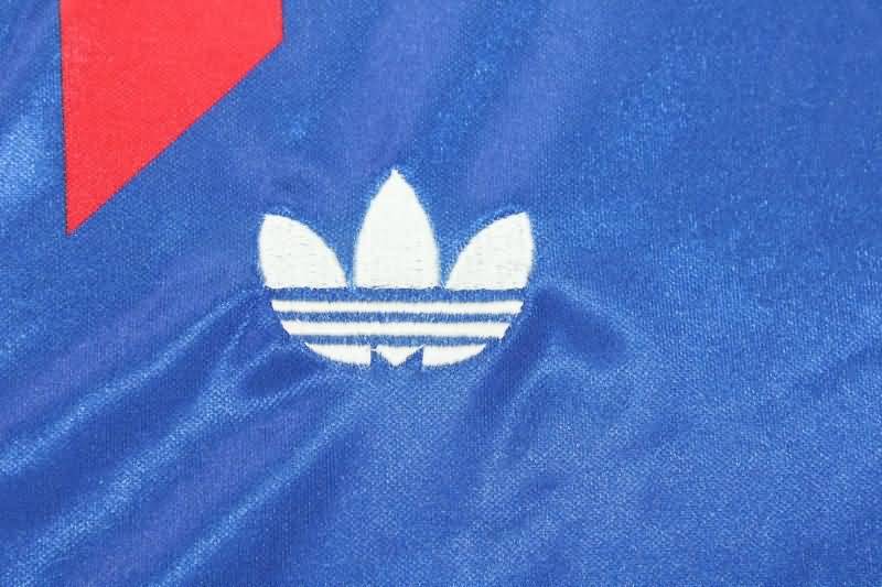 AAA(Thailand) France 1990/92 Home Long Sleeve Retro Soccer Jersey