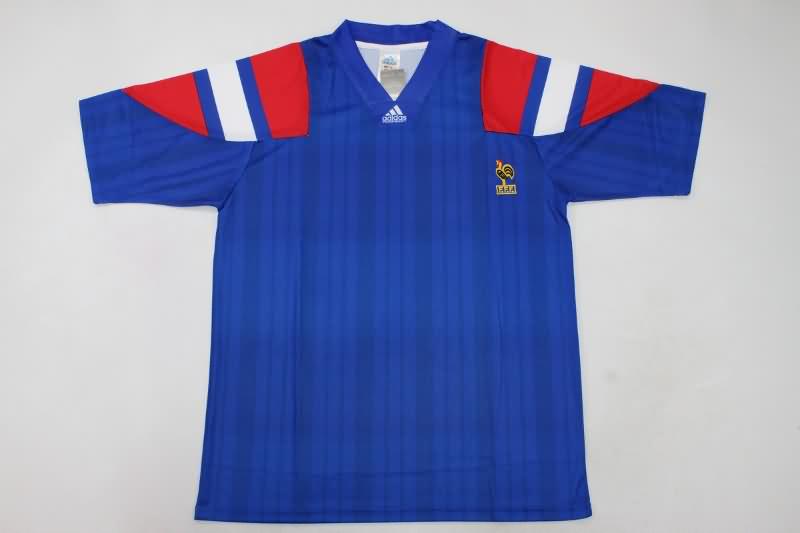 AAA(Thailand) France 1992/94 Home Retro Soccer Jersey