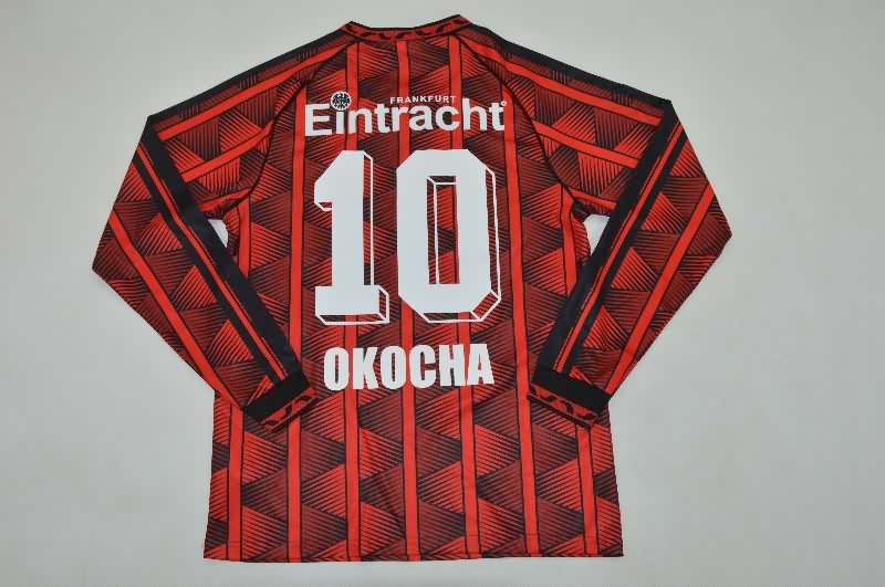 AAA(Thailand) Frankfurt 1995/96 Home Retro Long Sleeve Soccer Jersey