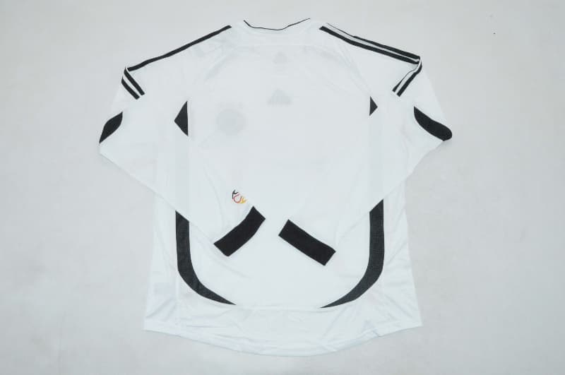 AAA(Thailand) Germany 2006 Home Long Sleeve Retro Soccer Jersey