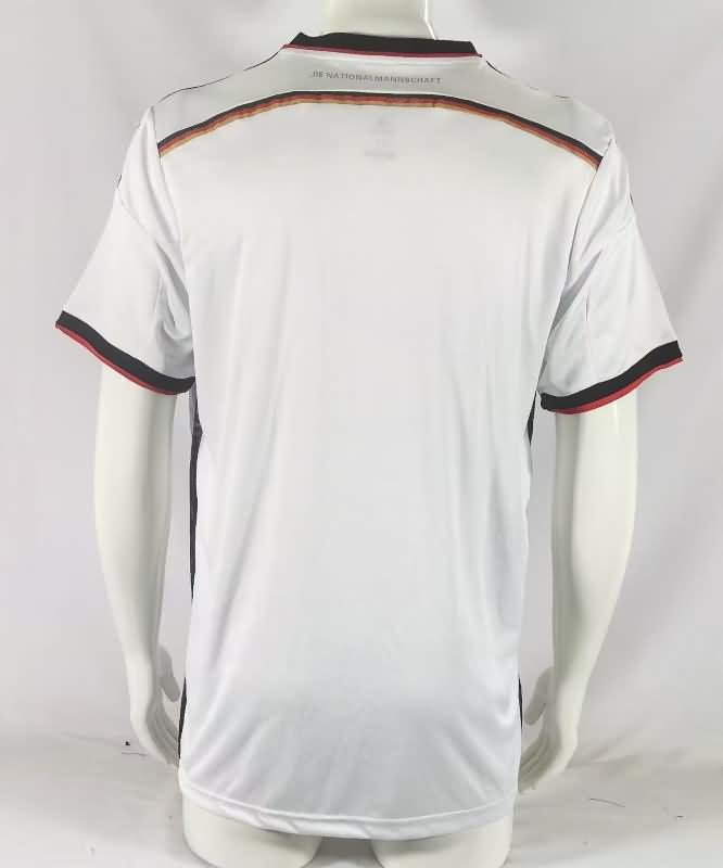 AAA(Thailand) Germany 2014 Home Retro Soccer Jersey 4 Stars