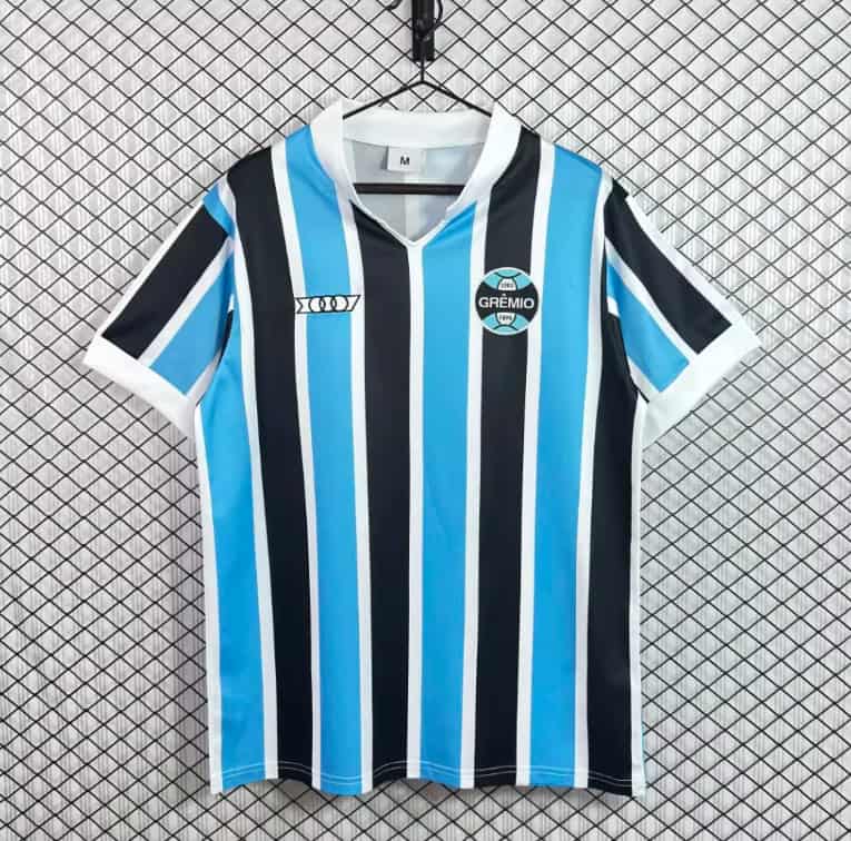 AAA(Thailand) 1981 Gremio Home Retro Soccer Jersey AAA(Thailand) 1981 Gremio Home Retro Soccer Jersey