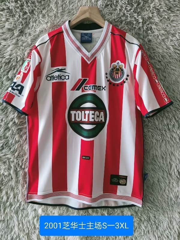 AAA(Thailand) Guadalajara 2000/01 Home Retro Soccer Jersey