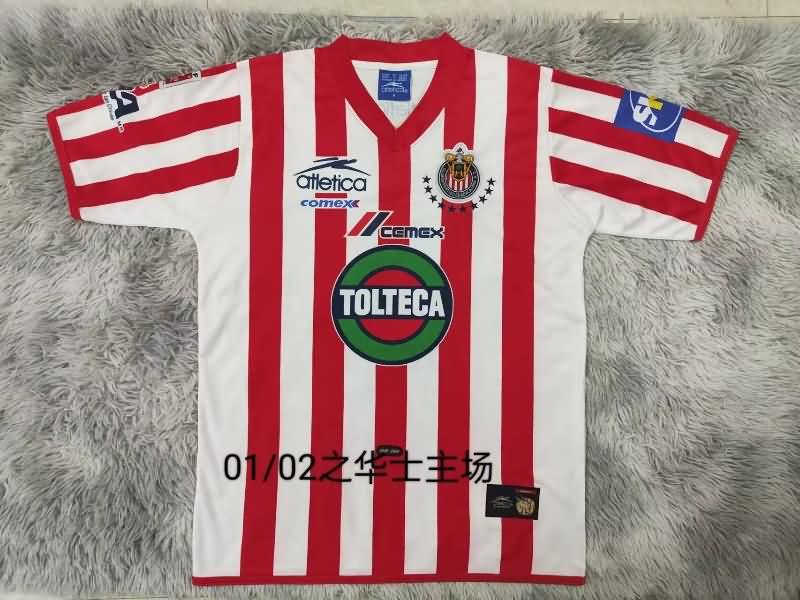 AAA(Thailand) Guadalajara 2001/02 Home Retro Soccer Jersey