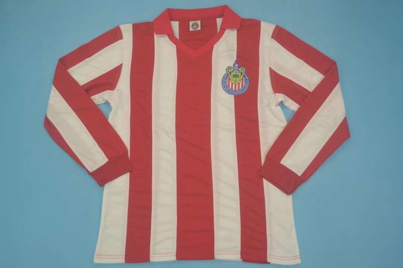 AAA(Thailand) Guadalajara 1960 Home Retro Soccer Jersey(L/S)