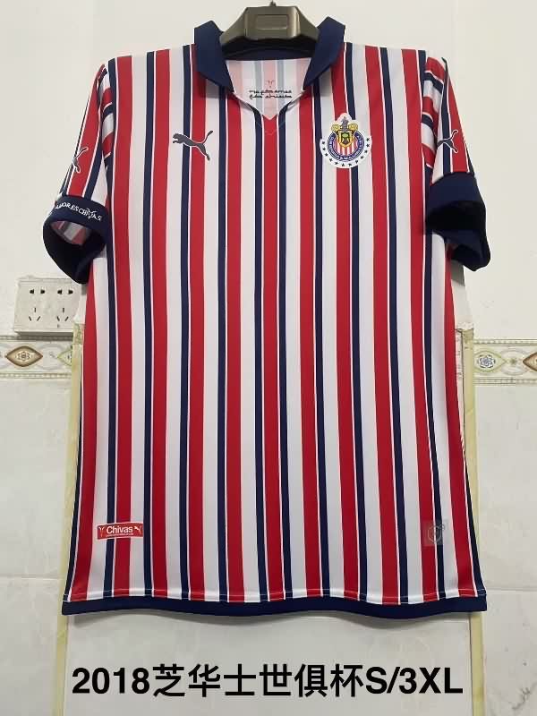 AAA(Thailand) Guadalajara 2018 Home Retro Soccer Jersey AAA(Thailand) Guadalajara 2018 Home Retro Soccer Jersey
