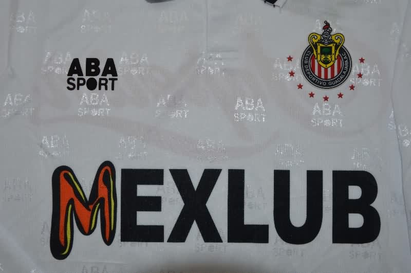 AAA(Thailand) Guadalajara 1994/96 Away Long Sleeve Retro Soccer Jersey