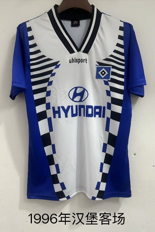 AAA(Thailand) Hamburger SV 1996/97 Away Retro Soccer Jersey AAA(Thailand) Hamburger SV 1996/97 Away Retro Soccer Jersey