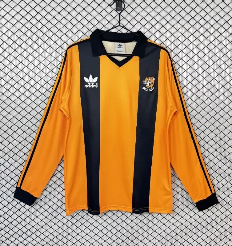 AAA(Thailand) Hull City 1981/82 Home Retro Long Sleeve Soccer Jersey