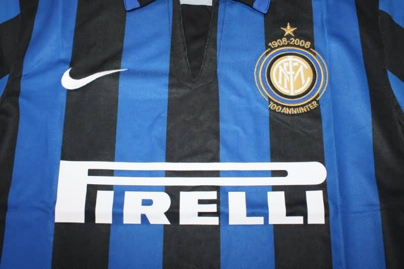 AAA(Thailand) Inter Milan 2007/08 Home Retro Soccer Jersey