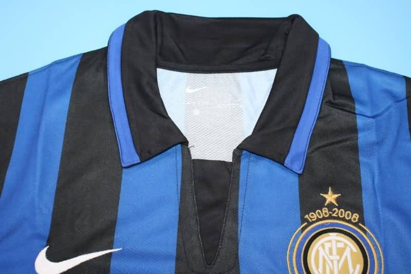 AAA(Thailand) Inter Milan 2007/08 Home Retro Soccer Jersey