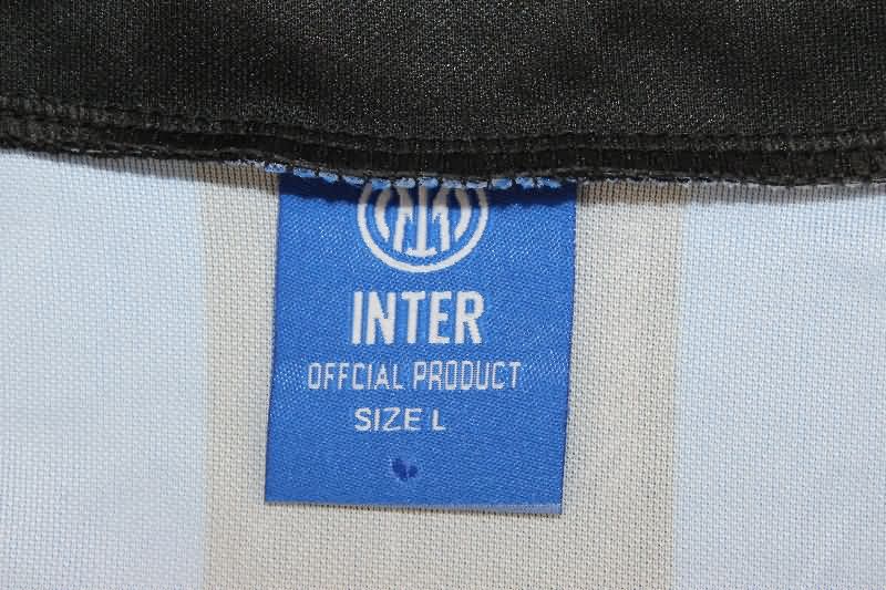 AAA(Thailand) Inter Milan 1996/97 Home Long Sleeve Retro Soccer Jersey