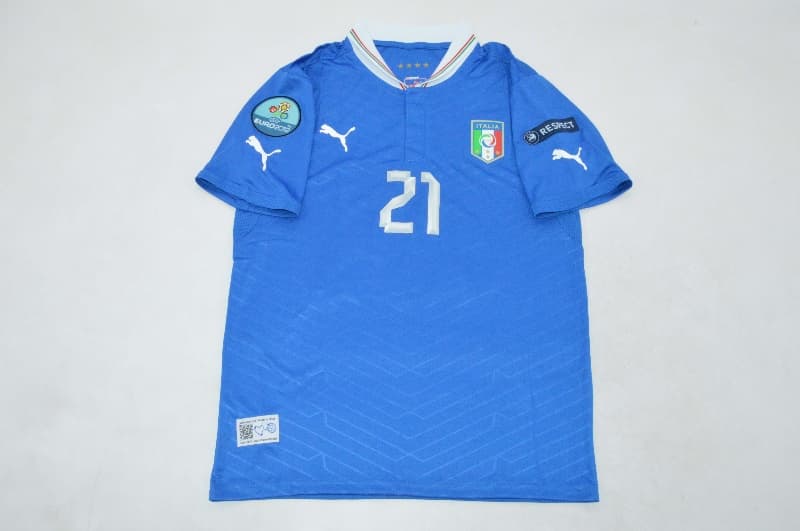 AAA(Thailand) Italy 2012 Home Retro Soccer Jersey
