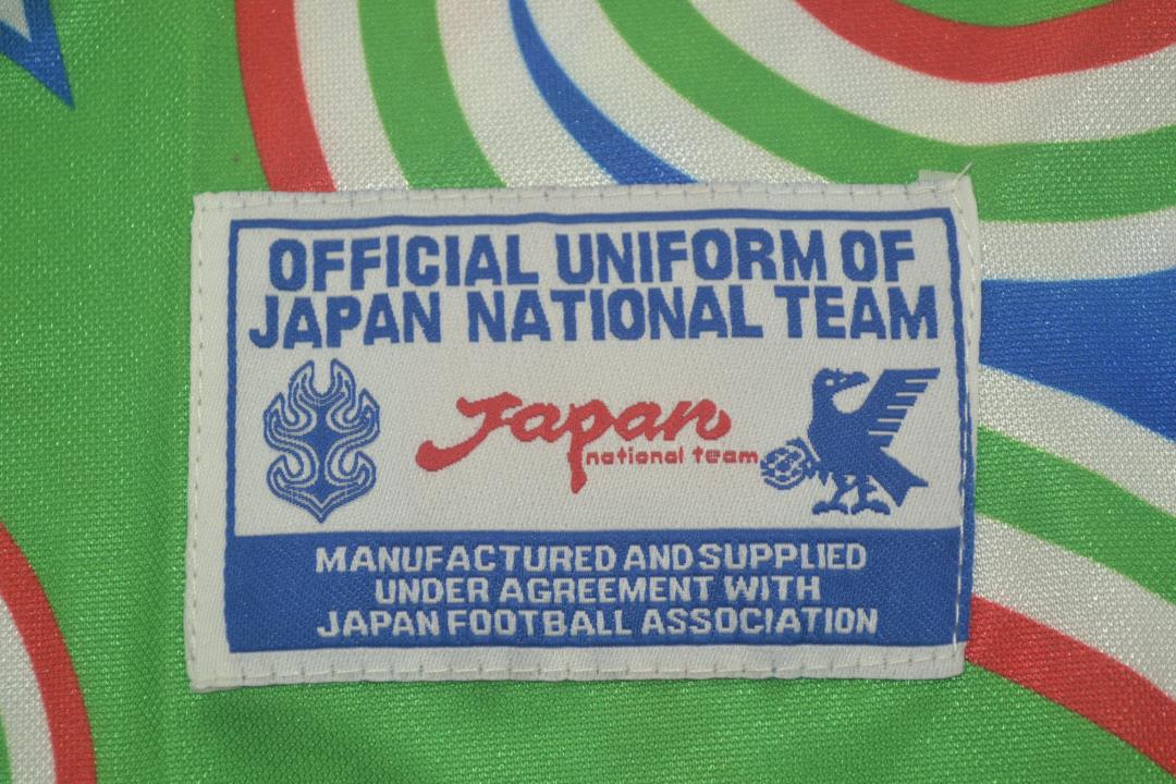 AAA(Thailand) Japan 1998 Goalkeeper Green Retro Soccer Jersey(L/S)