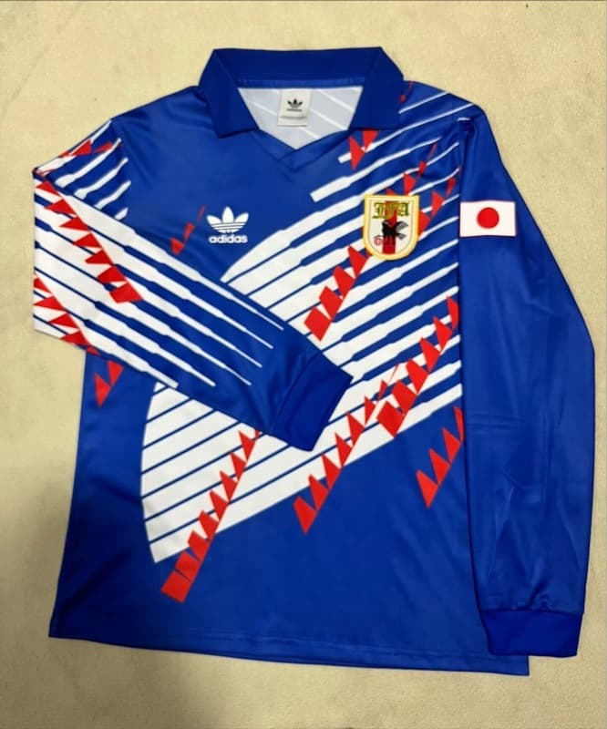 AAA(Thailand) Japan 1992/93 Home Long Sleeve Retro Soccer Jersey