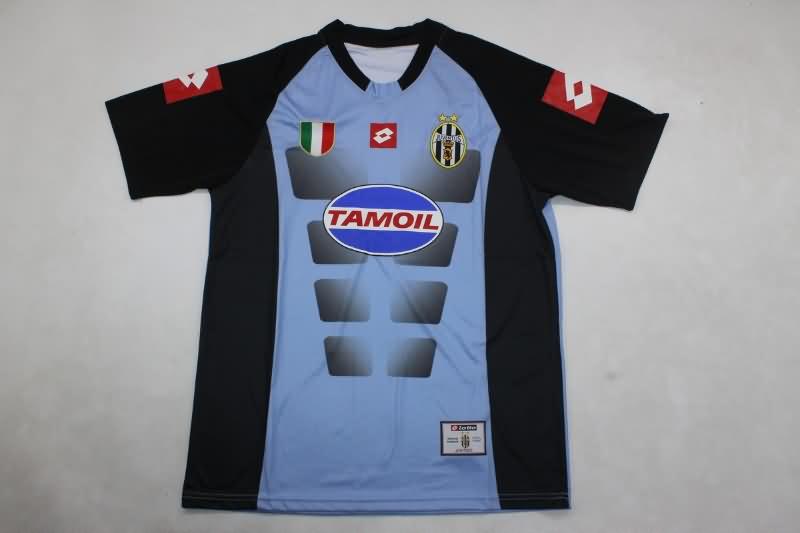 AAA(Thailand) Juventus 2002/03 Goalkeeper Blue Retro Soccer Jersey